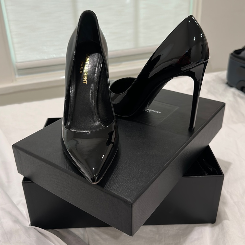 Saint Laurent YSL black Zoe Pumps